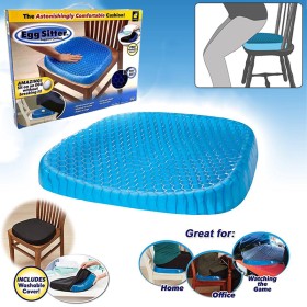 Comfortable silicone chair cushion with non-slip cover - Egg Sitter
